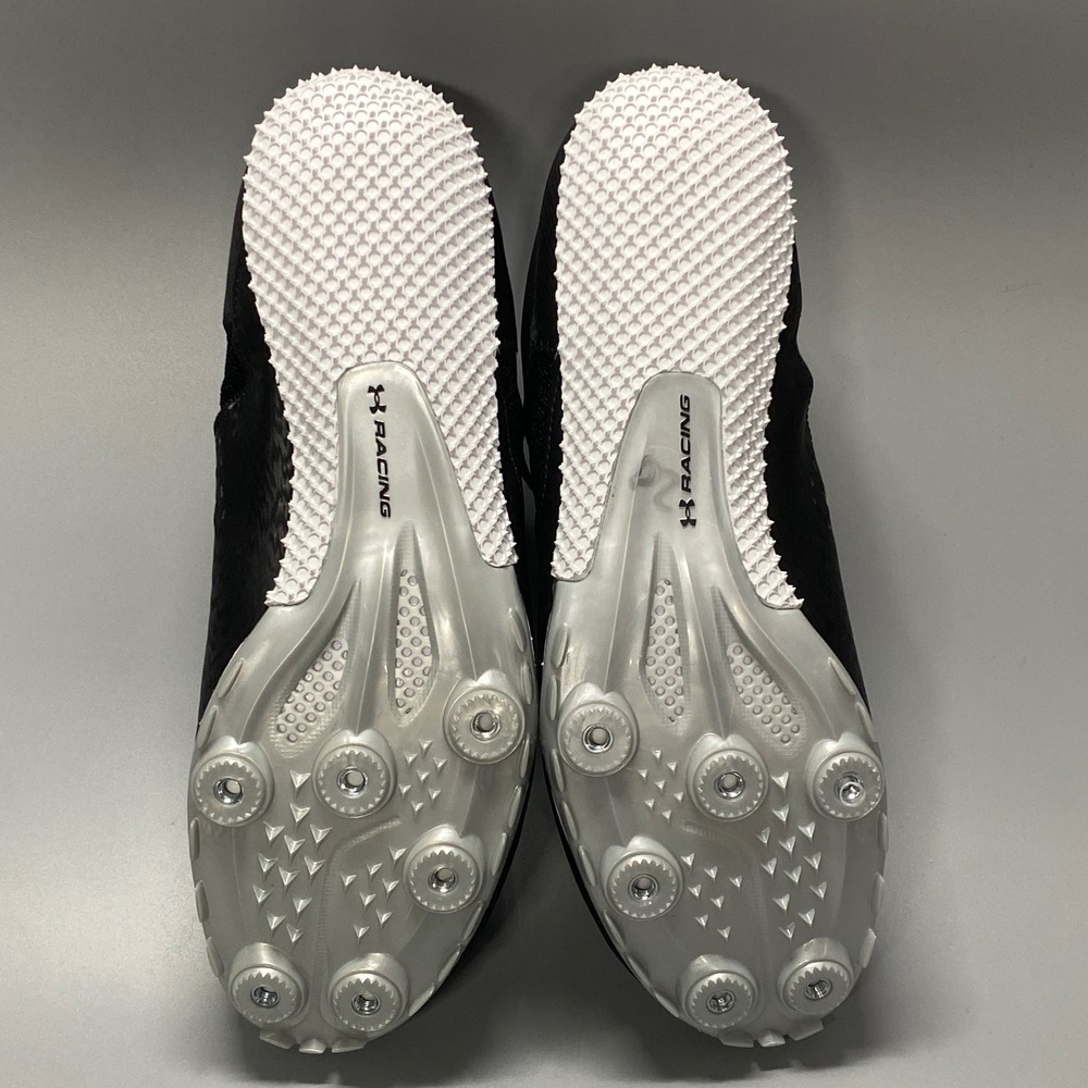 Under Armour Kick Sprint 3 Mens 9.5 Black Like New Track Spikes 3025461-002 - Picture 15 of 15